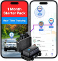 Spytec Atlas GPS Tracker for Vehicles | Up to 14-Day Battery Life | Waterproof Magnetic Case, Geofencing, Portable Real Time Mini GPS Car Tracker w/Lifetime Support | 1 Month Starter Pack