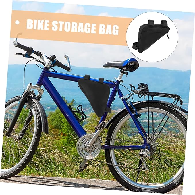 Bike Frame Bag for Bicycles Top Tube Storage Pouch Durable and Convenient Cycling Accessory for Mountain and Road Bikes for Essential Items The Go