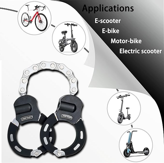 Scooter Lock,Bike Chain Lock,Electric Scooter Locks Anti Theft for Electric Scooter Segway,Ninebot,Xiaomi, Razor and Bicycle Lock Cable Accessories