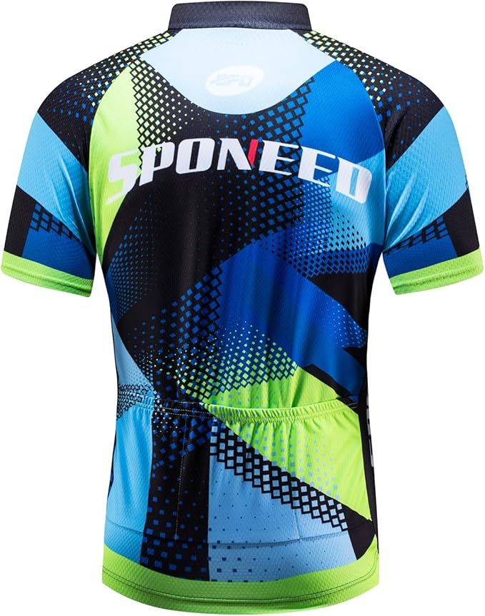 Men Bike Jersey Short Sleeve Road Cycling Shirts Biking Tops Moisture Wicking