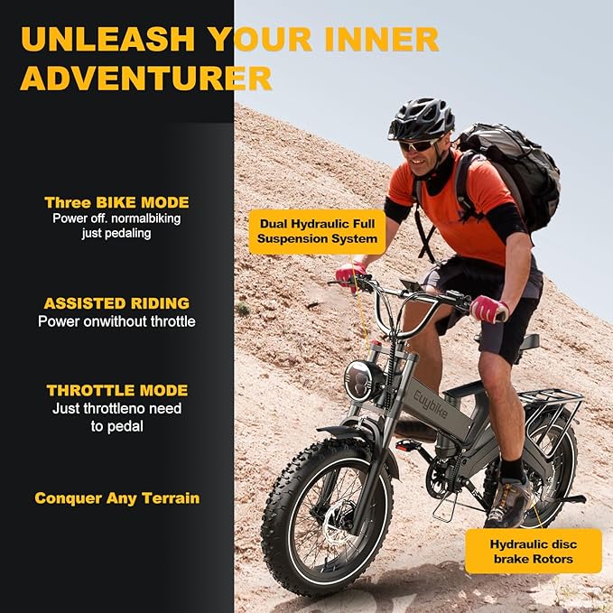 3000W/2000W Peak Dual Motor/Single Motor Foldable Electric Bike for Adults, 52V 30Ah Removable Battery, 35 MPH & 120 Miles, 20"x4.0" Fat Tire Mountain Bicycle, Magnesium Alloy Frame Dirt Ebike