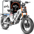 [2026] eAhora Juliet Pro 2 Electric Bike for Adult, 5400W/1200W | Dual Motor | 43Mph/31 Mph | 70Ah/60Ah 200+Miles Long Range | 20 Inch Fat Tire | for Commute | Delivery | Women