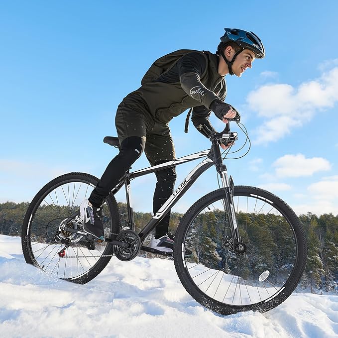 VEVOR Mountain Bike for Men/Women, 20"/26"/29" Sizes, 7/21/24 Speed Twist Shifting, Front or Dual Suspension, Dual Disc Brakes, Comfort Saddle, Sleek Colors