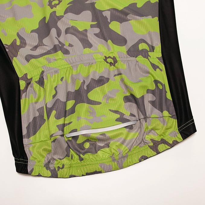 Cycling Jersey Men Full Zip Bike Shirt Racing Top Bicycle Clothing