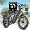 eAhora Juliet Pro 2 Electric Bike for Adult, Dual Motor | 5200W/1200W | 43/31 Mph | 70Ah/60Ah 200 Miles Long Range | 20" Fat Tire | for Commute | Delivery | Women