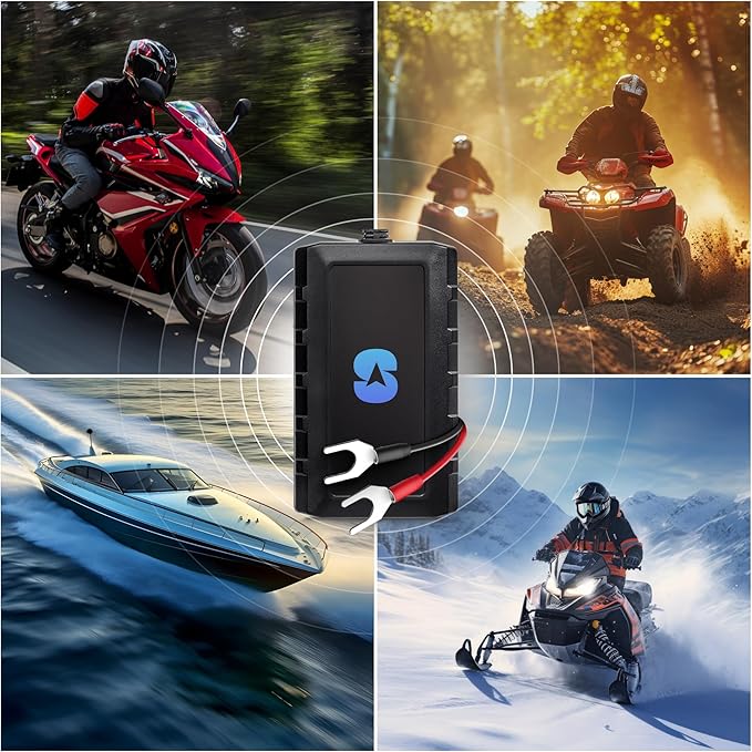 Spy Tec Pulse Moto GPS Motorcycle Tracker - Waterproof Real-Time Tracking w/ 5 Second Updates - Ideal Hard-Wired GPS Tracking for Vehicles Like Mopeds, Scooters, Boats, ATVs | Needs Subscription