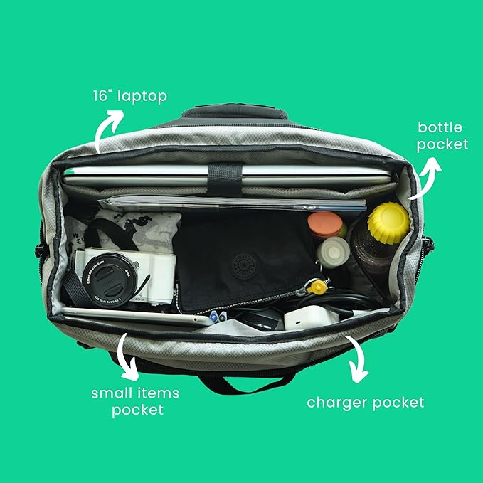 Vincita Big Nash Bike Trunk Bag,Universal Quick-release Fit All Rear Racks With Expandable Panniers And Waterproof Rain Cover,Bicycle Commuter Bag Suitable For Bicycles. (Black, Nash) (B181B-2+0)