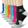 QUXIANG Compression Socks for Women & Men Circulation 3/6/7 Pairs Arch Ankle Support 15-20 mmHg Best for Running Cycling