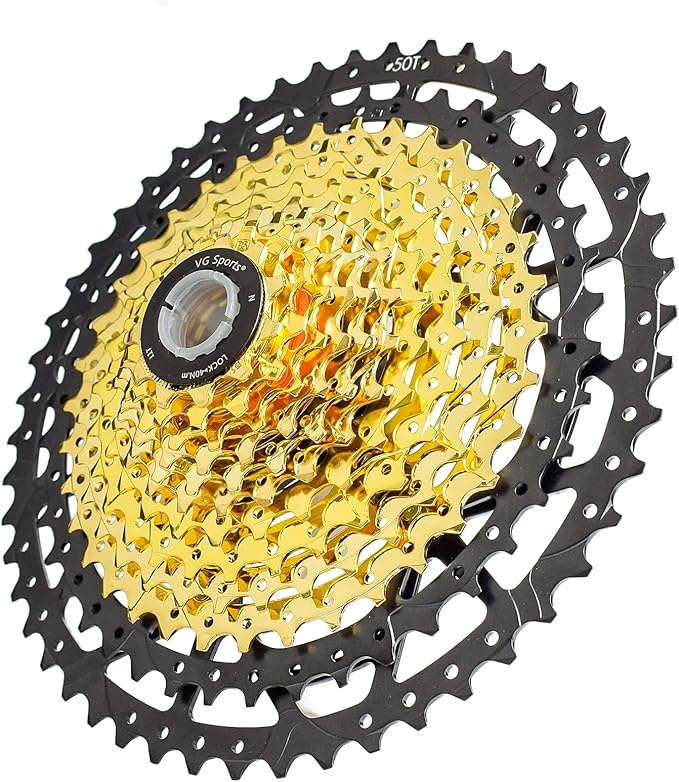 VG SPORTS 8/9/10/11/12 Speed Ultra-Light Bike Cassette for Mountain Bike 11-40T/11-42T/11-46T/11-50T/11-52T MTB Cassette Lightweight Aluminum Bracket Cassette