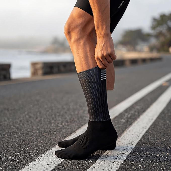 Cycling Socks for Men & Women - 3D Arch Support Compression Bike Socks | Moisture Wicking & Breathable
