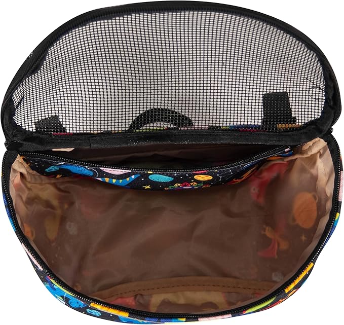 Kids Bike Basket,Durable Front Frame Bicycle & Scooter Basket Bag,Waterproof Fabric Bicycle Handlebar Bag for Boys, Girls, Toddlers with Zipper Mesh Lip (Dinosaur)