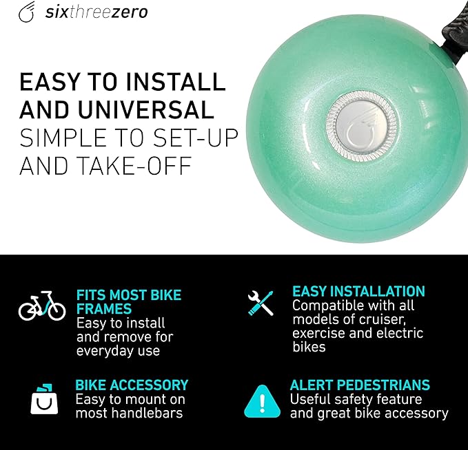 sixthreezero Classic Bike Bell for Adult Men Women and Kids Bicycles