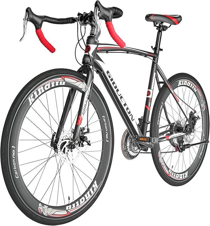 EUROBIKE Mens Road Bike, YH-XC550 Road Bike for Men, 54cm Frame Bicycle, 700C Wheels,Urban Commuter Bikes
