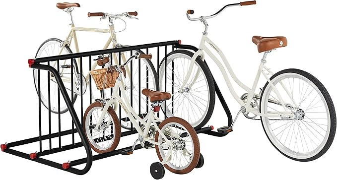 Retrospec Commercial Grid Bike Rack - Single & Double Sided - Bicycle Storage Stand for Garages, Stores, Schools & Universities Power Coated Steel | for Garages, for Stores, for Schools, for Universities