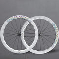 Superteam Carbon Wheelset Disc Brake 700c Road Bike Wheels 45/50/53mm Depth Tubeless Ready Cycling Wheels, for 8-12 Speed Center Lock / 6 Bolt, Thru Axle/QR Type