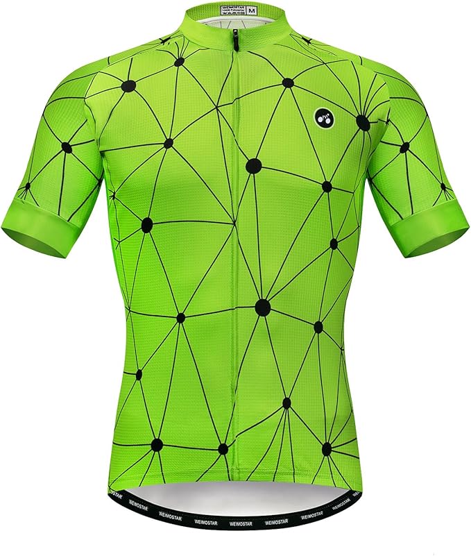 Men's Cycling Jersey Short Sleeve Bike Shirts Bicycle Jacket with Pockets