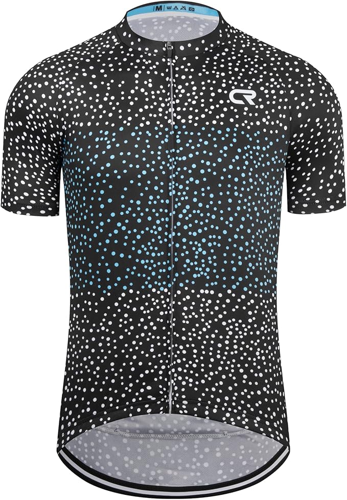 Coconut Ropamo CR Mens Cycling Jersey Short Sleeve Road Bike Shirt with 3+1 Zipper Pockets Breathable Quick Dry