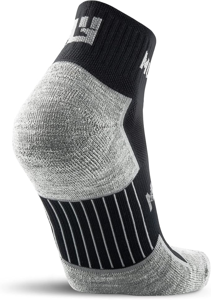 Crew Length Trail Running Socks, Quick-Drying Mid-Calf Socks with Arch Support, Sweat-Resistant, Breathable Athletic Socks