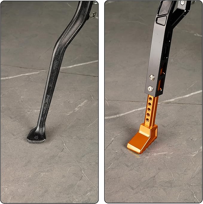 Kickstand for Surron,Adjustable Height Dirt Bike Kickstand CNC Aluminum Upgrades for Sur Ron Light Bee Talaria Sting,Orange