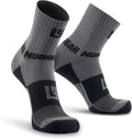 Crew Length Trail Running Socks, Quick-Drying Mid-Calf Socks with Arch Support, Sweat-Resistant, Breathable Athletic Socks