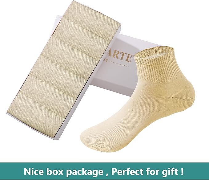 MAGIARTE Womens Mini Crew Ankle Socks Athletic Casual Cotton Socks for Women