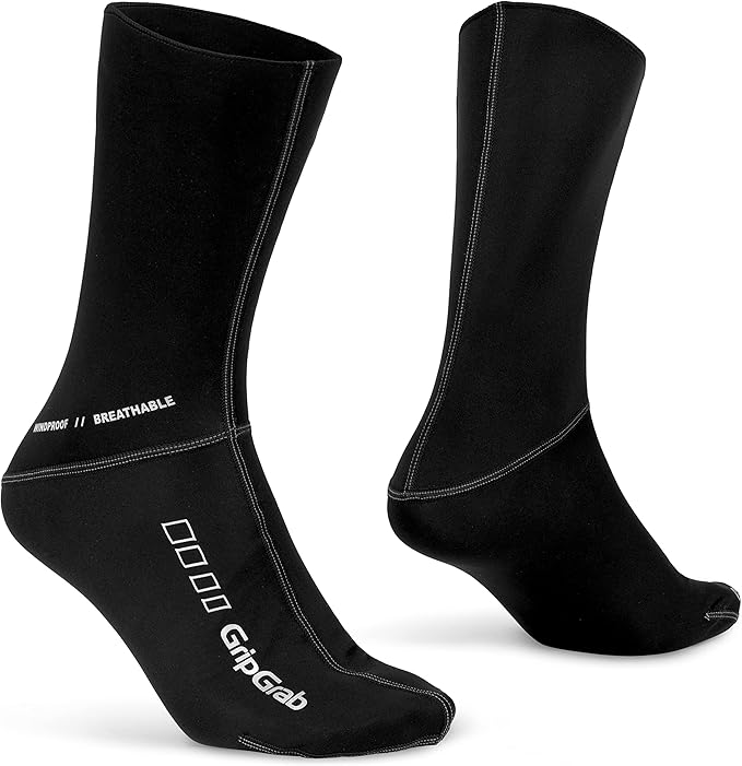 GripGrab Windproof Thermal Spring Autumn Cycling Socks Extra Long High Cut Pre-Shaped Cold Wind Protection Bike Sock