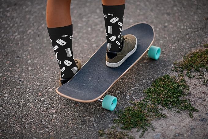 Real Sic Fun Socks for Men and Women - Cozy Cotton Dress Socks with Colorful Designs - Cool, Casual, Wacky Patterned