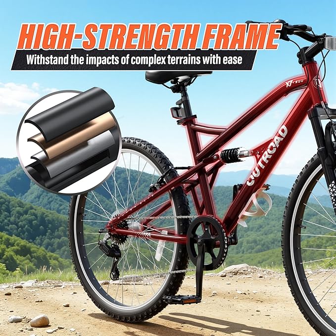 26 inch 7-Speed Commuter Bicycle,Hybrid Bicycle,Men's Cruiser Bike/Mountain Bike V Brake,Metal Frame, Adult Bike (Black, White, Blue, Green, Purple, Pink)