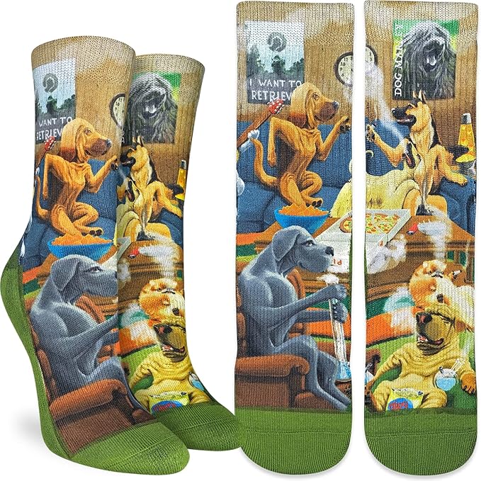 Good Luck Sock Novelty Crew Socks for Adults - For Men, Women and Teens