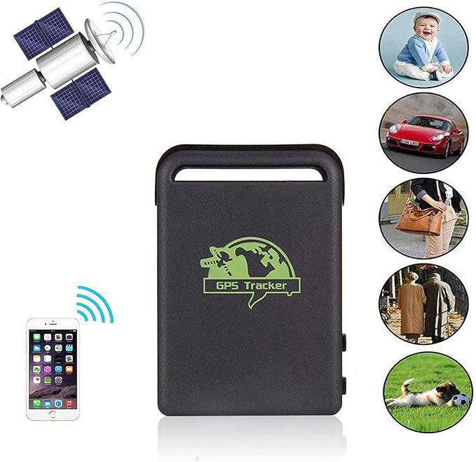 Eaglerich Vehicle GPS Tracker Real Time GSM GPRS GPS Tracker TK102B Car Tracking Locator Device Remotes Control Over Speed Alarm for Cars/Pets/Kids/ELD Men