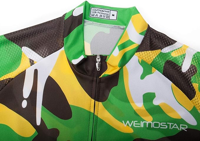 New Pro Full Zipper Men's Cycling Jersey Short Sleeve Riding Shirt USA