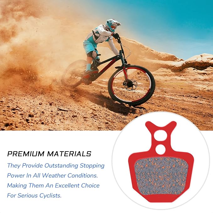 2 Pairs of Disc Brake Pads for Formula The One FR, R0, R1, RX, R1R, Mega, C1, CR3, T1 Disc Brakes - Suitable for Mountain Bikes, Road Bicycles, and MTBs