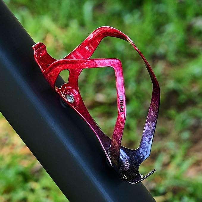 Bike Water Bottle Holder Bicycle Cage for Mountain Road MTB Gravel Adult Bikes Cycling Universal Carrier Rack 2 Pack Aluminum Alloy Ultralight Kettle Drink Accessories Red Black