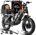 [2026] eAhora Juliet Pro 2 Electric Bike for Adult, 5400W/1200W | Dual Motor | 43Mph/31 Mph | 70Ah/60Ah 200+Miles Long Range | 20 Inch Fat Tire | for Commute | Delivery | Women
