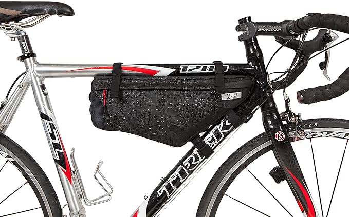 Two Wheel Gear - Mamquam Bicycle Frame Bag - Water Resistant, Adjustable - Designed for Commuting and Touring