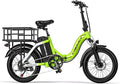 1000W Folding Electric Bike, 48V 20AH Large Removable Battery E Bike, 30+MPH, 80 Miles Max Range, 20" Fat Tire Electric Bike for Adults, Adult Electric Bicycles for Long