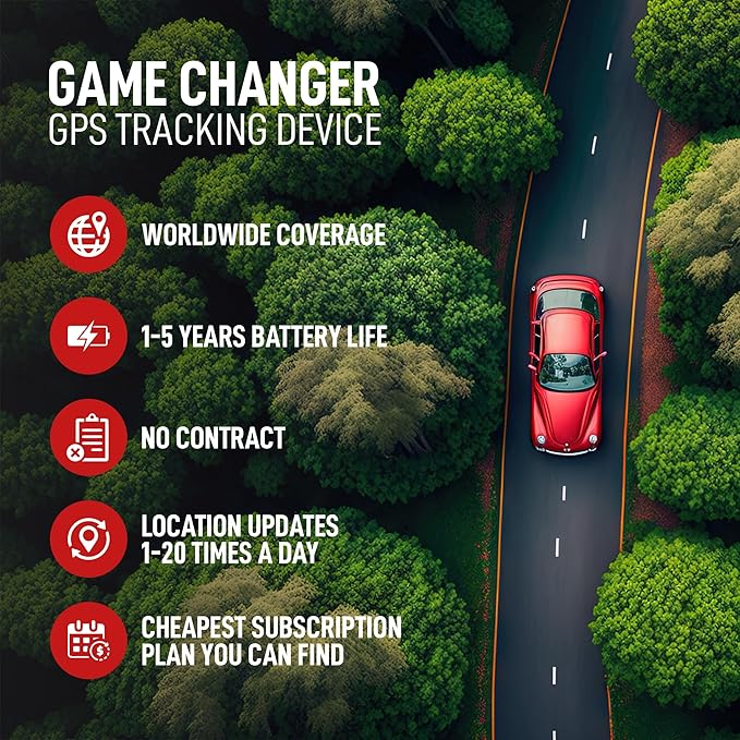 GPS Tracker for Trailers & Equipment – 5 Year Battery Life, Wireless Waterproof Asset Tracking Device for Construction, Rental Fleets & Heavy Equipment, No Wiring