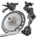 VG Sports 12 Speed MTB Groupset Bike Chain 11-50T Cassette 1x12 Speed Rear Derailleur& Shifter (12S 11-50T Set)
