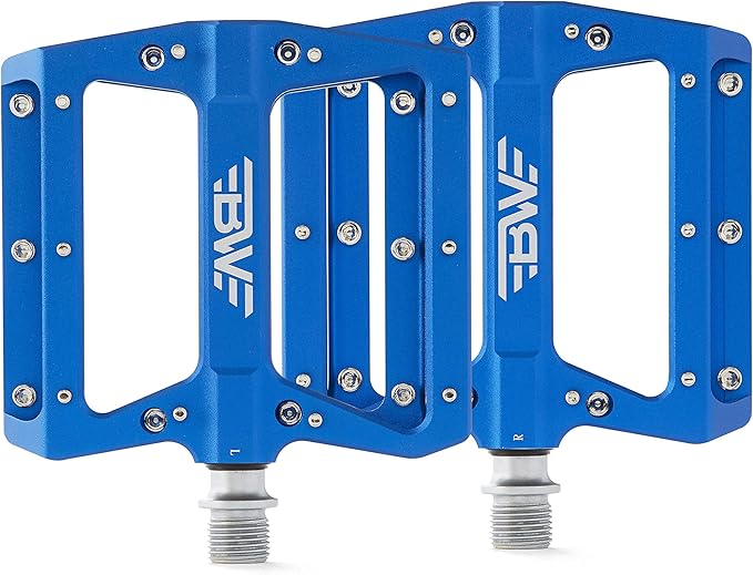 Berm Platform Bike Pedals - Lightweight Aluminum Flat Pedals for MTB and BMX