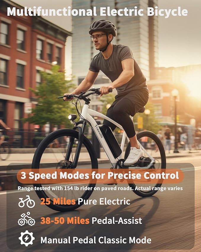 Electric Bike for Adults, 50/74 Miles 20 MPH Mountain EBike, Cadence/Torque Sensor with 500W Peak E Bike, 10.4/15.6Ah Removable Battery, 26“ Puncture-resistant Tires bike with Shimano 6-Speed