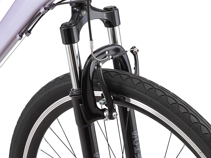 Schwinn Network 3.5 Hybrid Bike, 700c Mens and Womens Bike, 21-Speed Hybrid Bicycle, Aluminum Frame, Suspension Seat, Alloy Linear Pull Brakes, Adult Bicycle