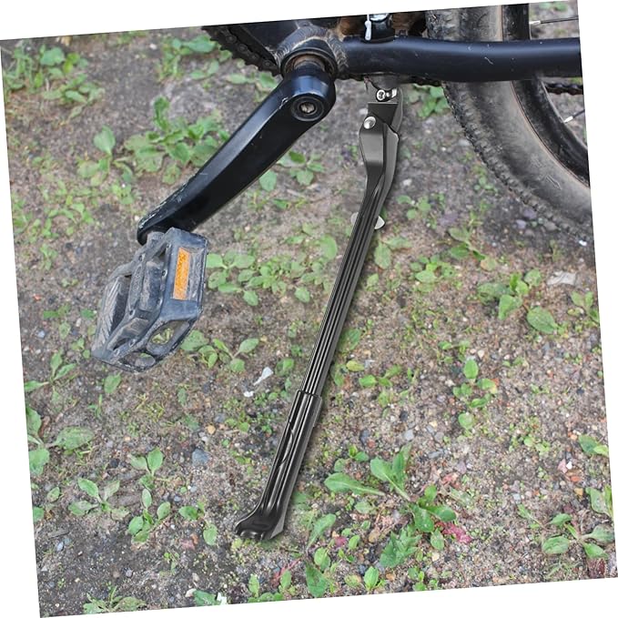 Unomor Adjustable Bike Kickstand Aluminum Alloy Bicycle Foot Support with Non-Slip Base for Mountain and Road Bikes Easy to Install for Outdoor Parking