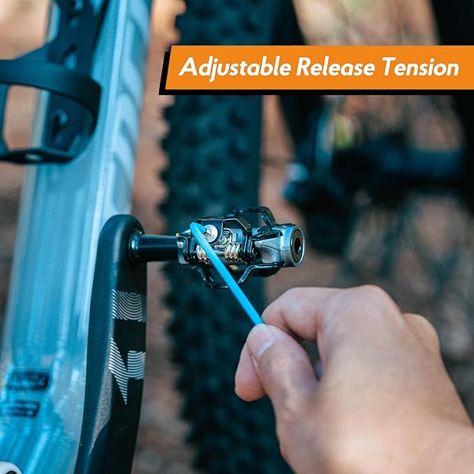 Funn Tactic Clip-in Pedals, Compatible with SPD Cleats, XC Race Pedals for MTB