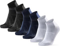 DANISH ENDURANCE Cycling Socks, Ankle Length, Breathable, Cushioned, Biking Socks for Men & Women, 3 Pack