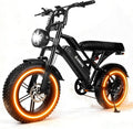 V100/V200 1500W Peak Electric Bike for Adults, 28MPH 48V13&20.8 Ah Removable Battery, 16/20"x4.0" Fat Tire, 7-Speed E-Bike with Dual Suspension – Commuter Ebike for Men & Women