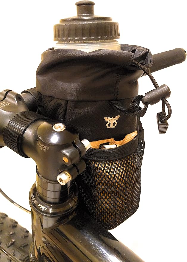 Bike Stem Bag | Bikepacking Food Snack Water Bottle Storage | Bicycle Touring Commuting Insulated Pouch