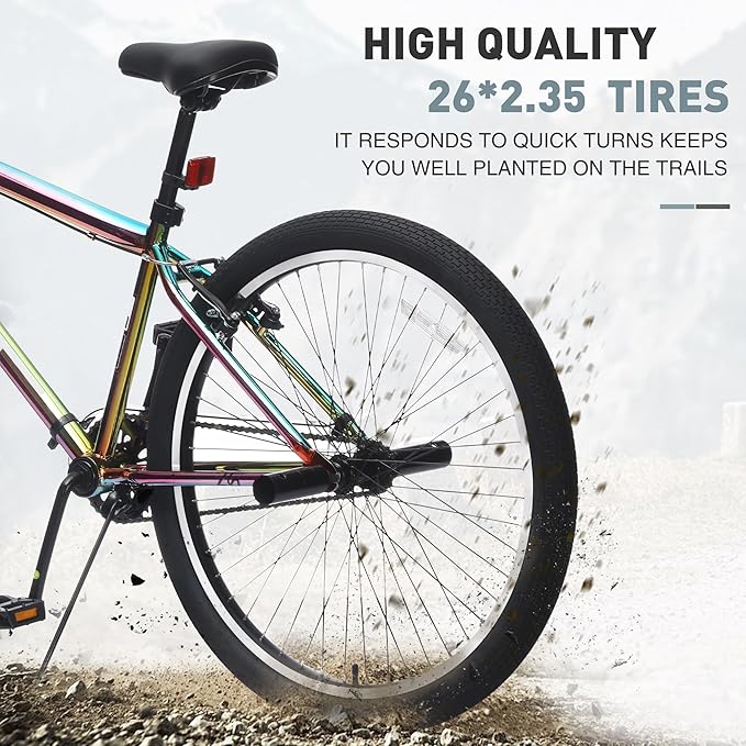 Freestyle Teen Bike Double Disc Brakes 26 inch BMX Bike High-Aluminum/Carbon Steel Frame, for for Teen Bike and Adult Bikes, with 2 Pegs, Bicycles for Men and Women, Multiple Colors