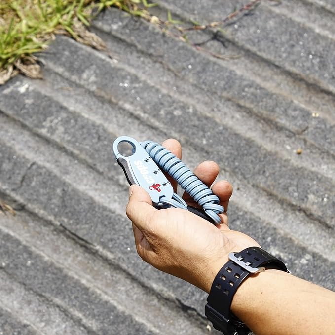 CROPS Q-BIRO MINI Compact Bike Lock Cable, 3 ft, RedAnti-Theft 3-Digit Resettable Combination Lock with a Shape-Memory Coiled Cable and BIROTATION Technology; Great Option for Road Cyclists