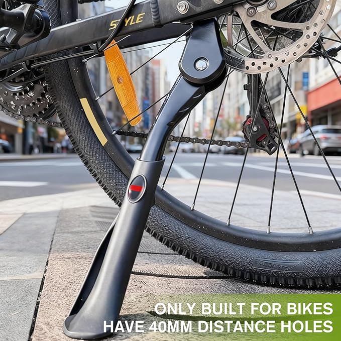 Pacify Bike Kickstand Adjustable 24"-29", Heavy Duty Aluminum Alloy Bicycle Kickstand, Bike Kick Stands for Adult Bikes, Mountain Bike, Ebike, Road Bike, Kids Bike