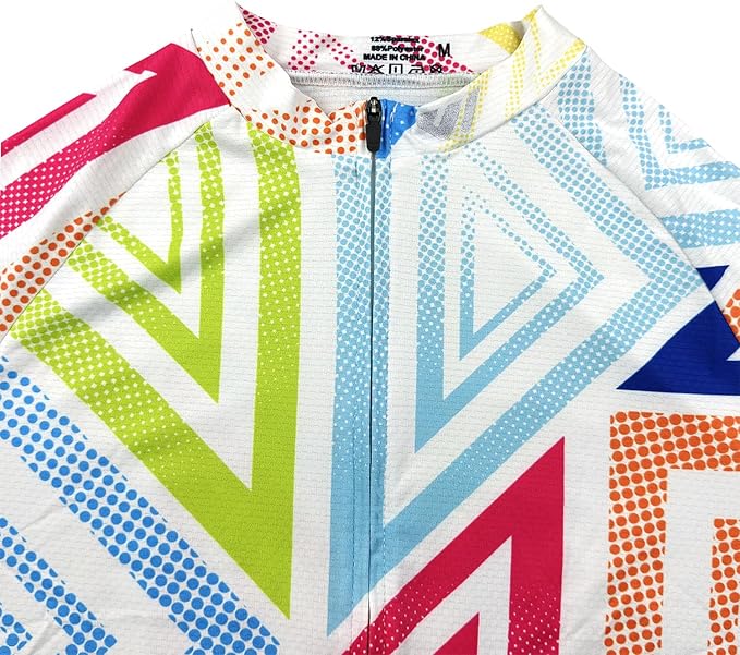 Wulibike Men's Cycling Jerseys Short Sleeve Bike Biking Shirts Full Zip with Pockets Road Bicycle Clothing